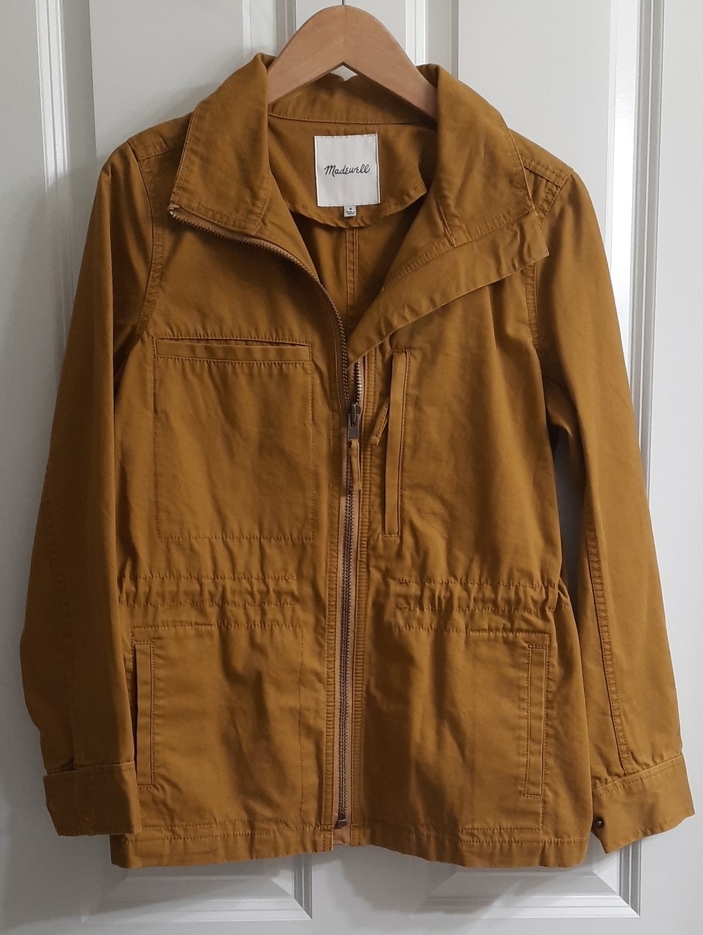 Madewell Fleet Utility Jacket In Egyptian Gold Mustard Yellow